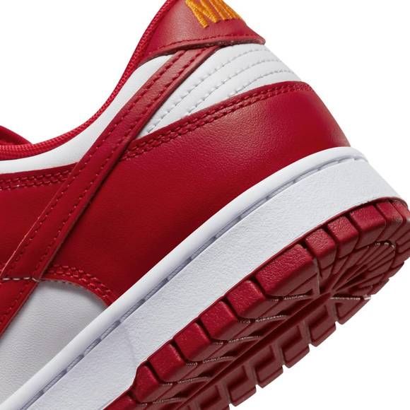 NEW NIKE men's dunk low retro sneakers in gym red/white - Picture 8 of 9